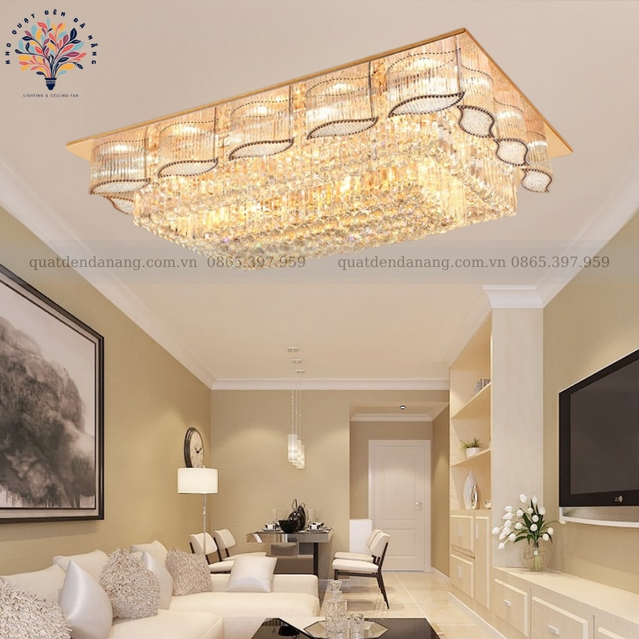 Đèn Ốp Trần Pha Lê 416