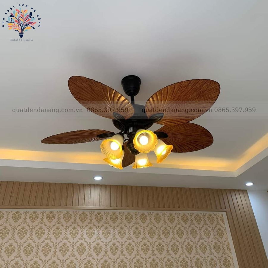 Quạt Trần Đèn Cánh Lá 030