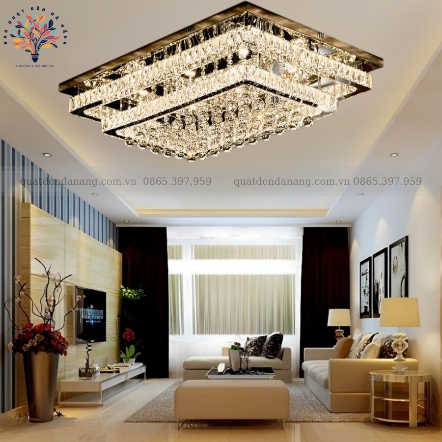 Đèn Ốp Trần Pha Lê 793