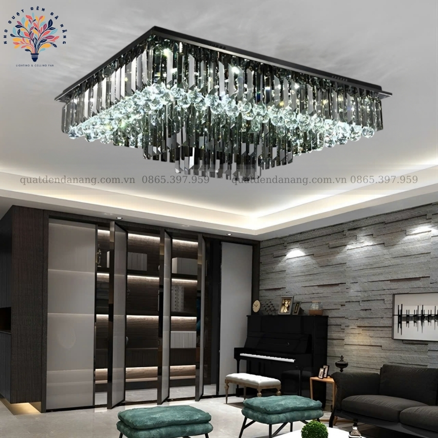 Đèn Ốp Trần Pha Lê 30091