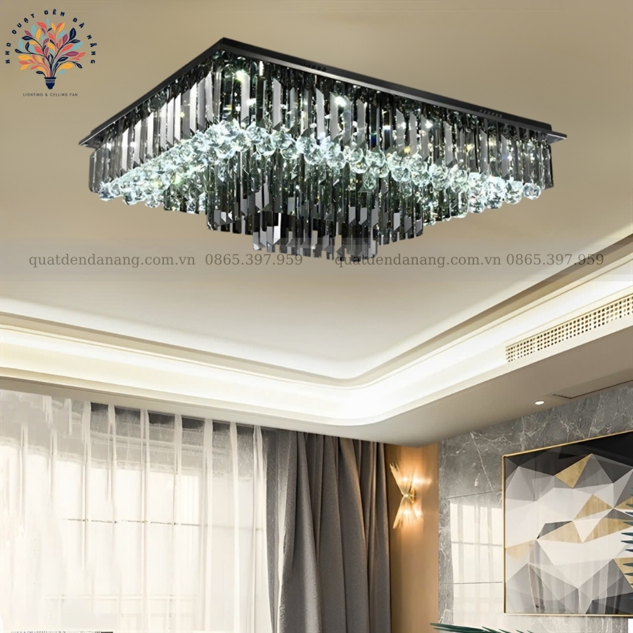 Đèn Ốp Trần Pha Lê 30091