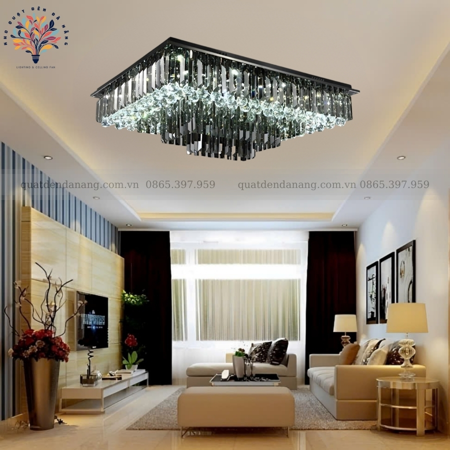 Đèn Ốp Trần Pha Lê 30091