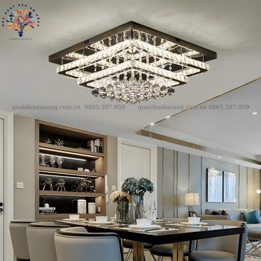 Đèn Ốp Trần Pha Lê 899