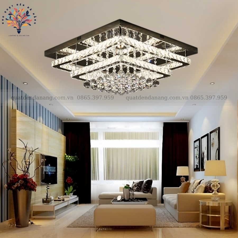 Đèn Ốp Trần Pha Lê 899