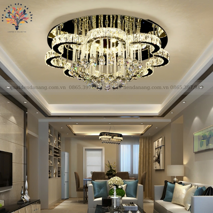 Đèn Ốp Trần Pha Lê 868