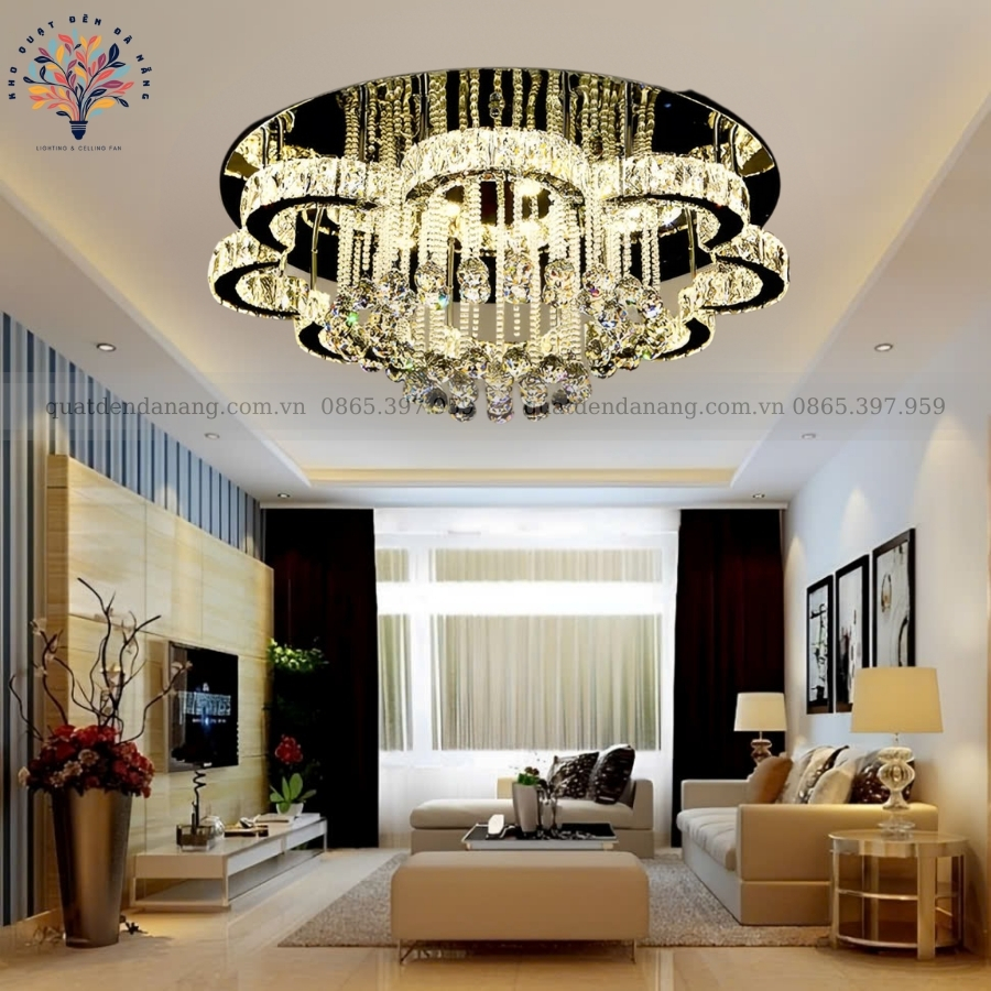 Đèn Ốp Trần Pha Lê 868