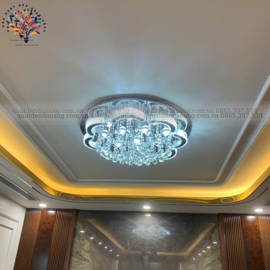 Đèn Ốp Trần Pha Lê 868