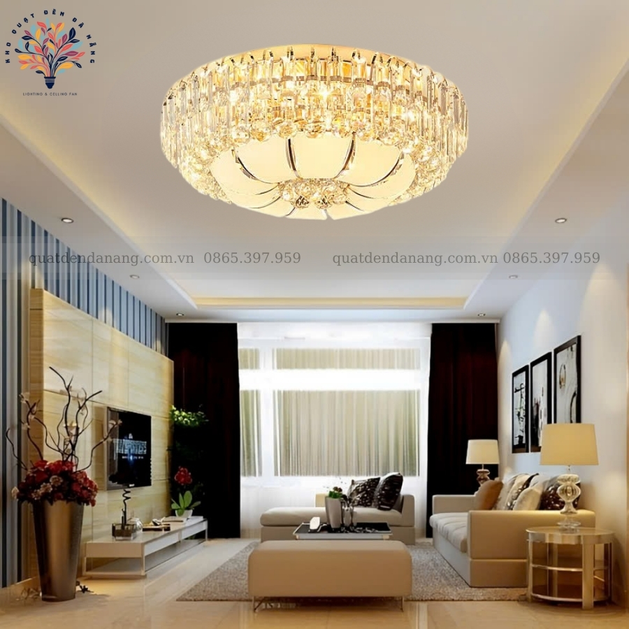 Đèn Ốp Trần Pha Lê 787