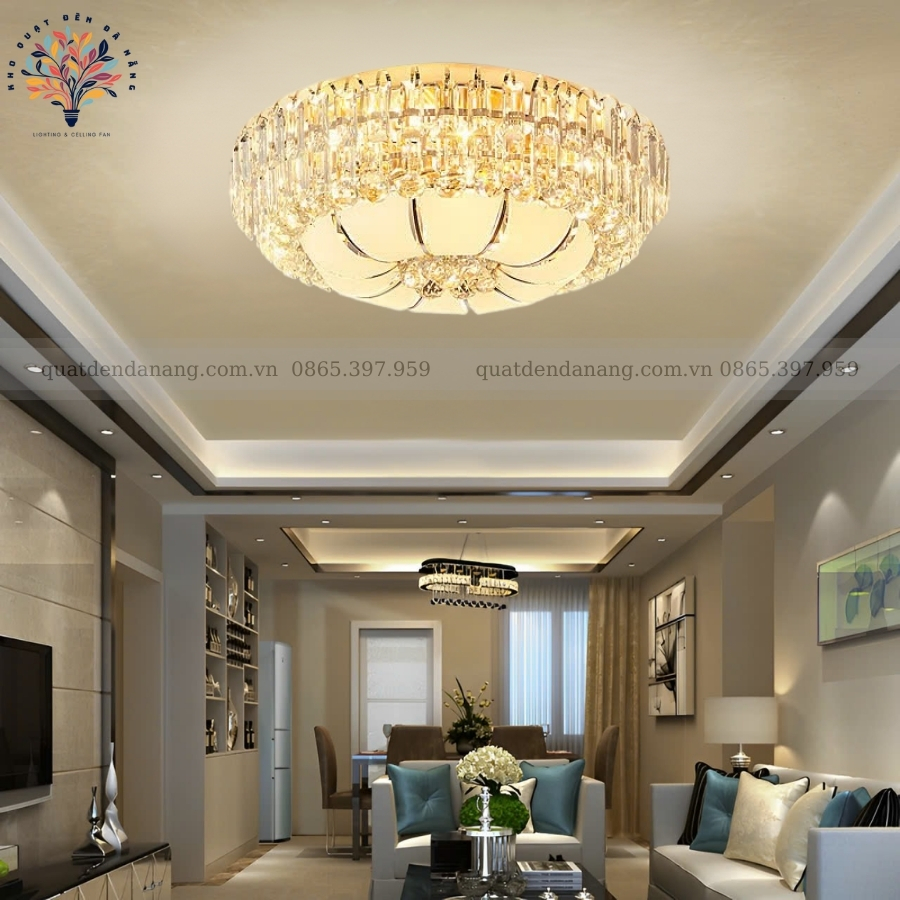 Đèn Ốp Trần Pha Lê 787