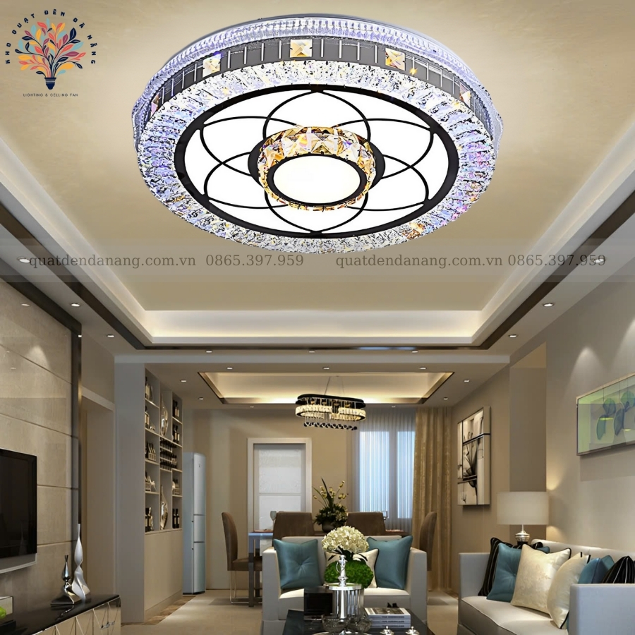 Đèn Ốp Trần Pha Lê 699