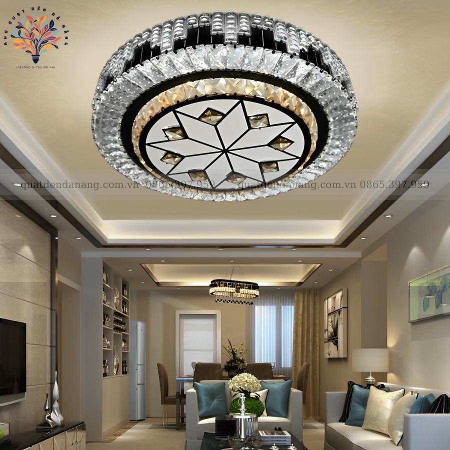 Đèn Ốp Trần Pha Lê 701