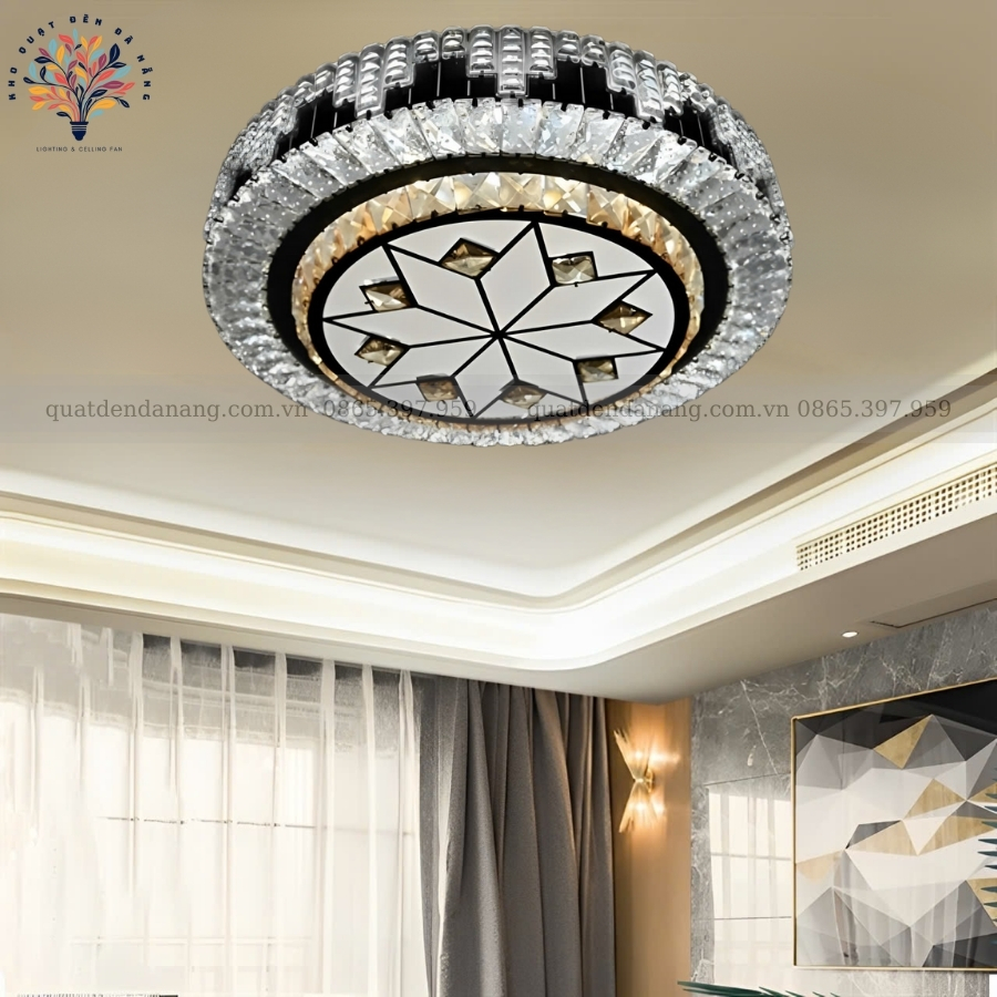 Đèn Ốp Trần Pha Lê 701
