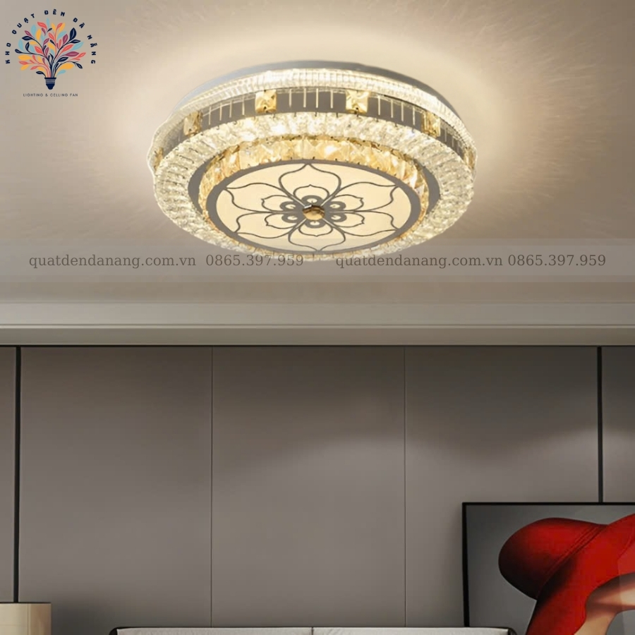 Đèn Ốp Trần Pha Lê 702