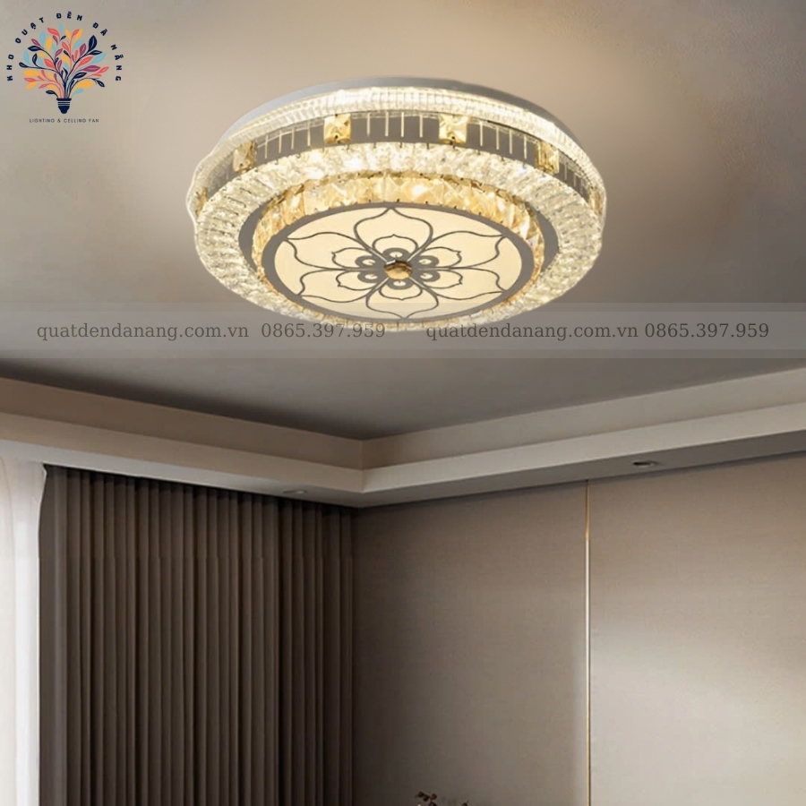 Đèn Ốp Trần Pha Lê 702