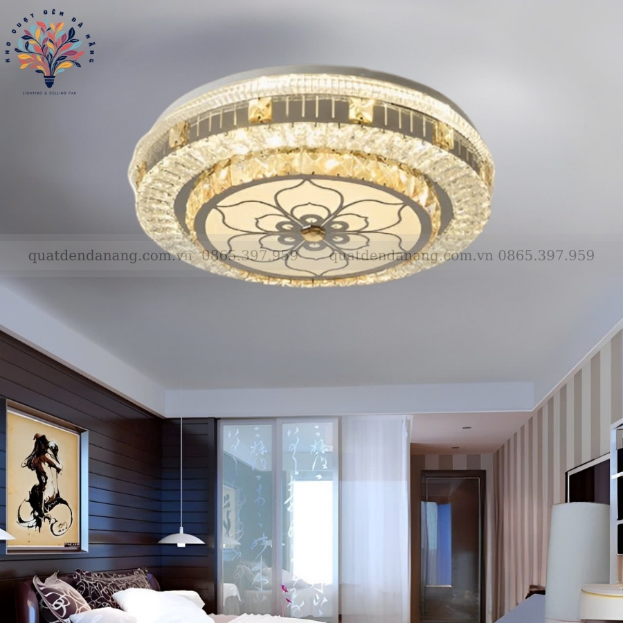 Đèn Ốp Trần Pha Lê 702