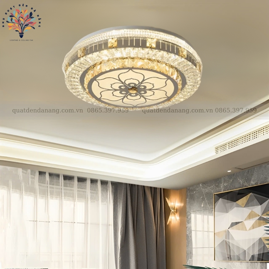 Đèn Ốp Trần Pha Lê 702