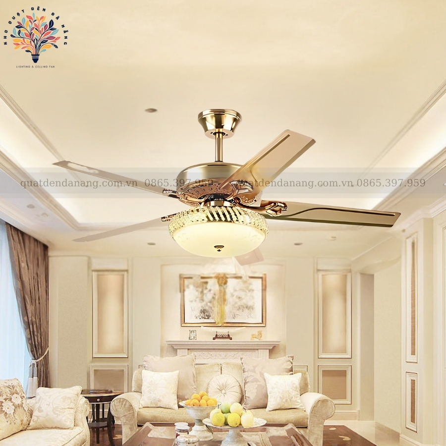 Quạt Trần Đèn Cánh Thép 060