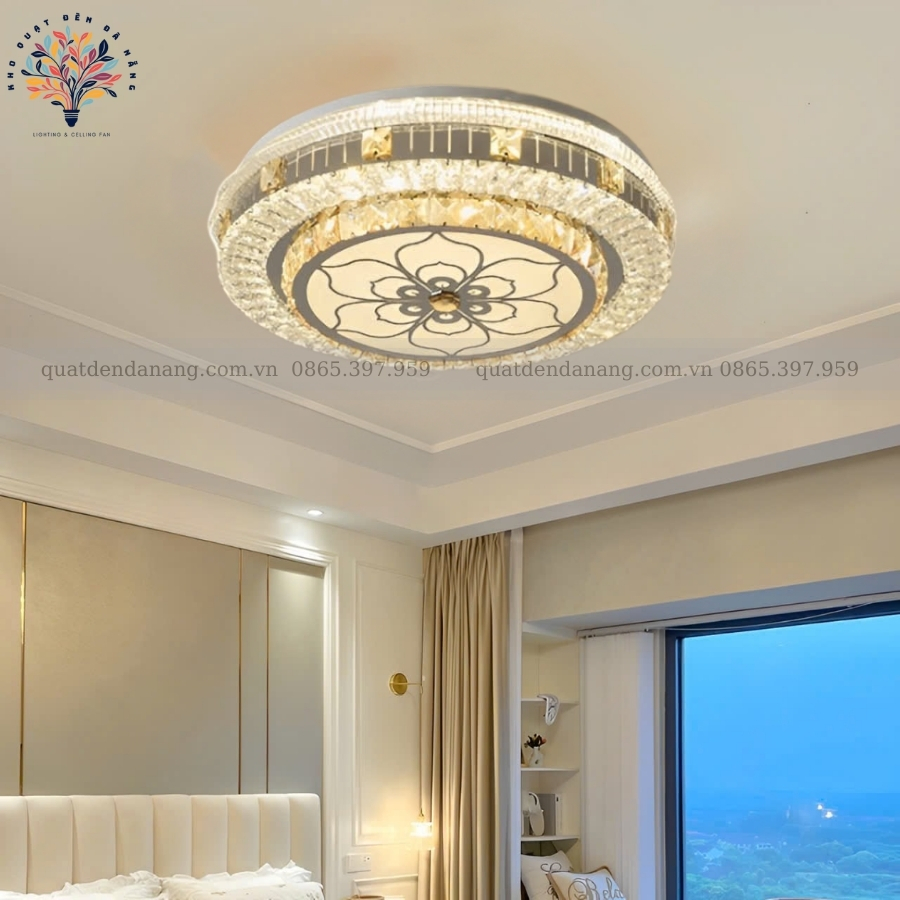 Đèn Ốp Trần Pha Lê 702