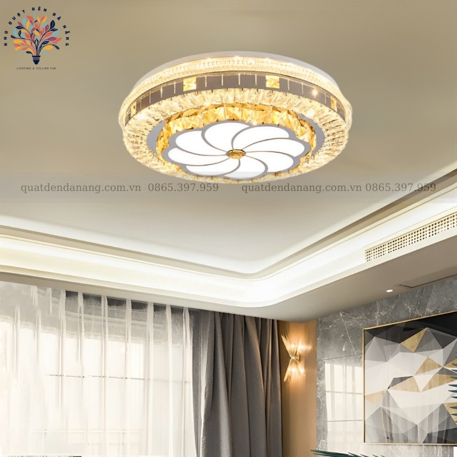 Đèn Ốp Trần Pha Lê 704