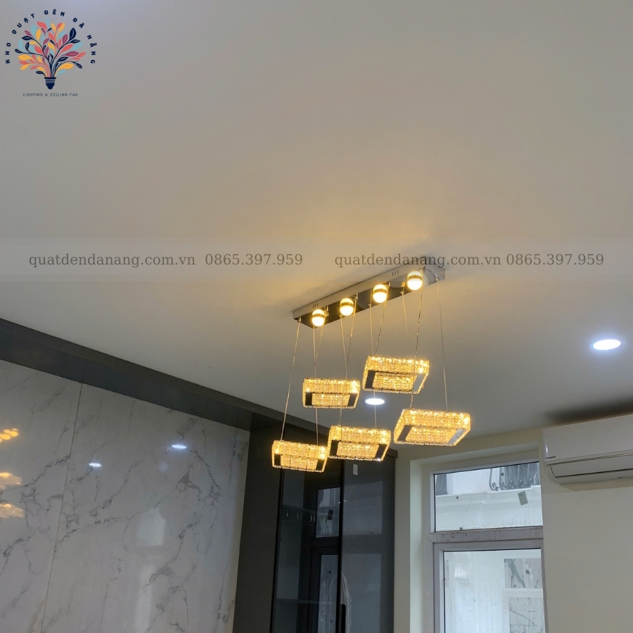 Đèn Thả Pha Lê 5 Tròn