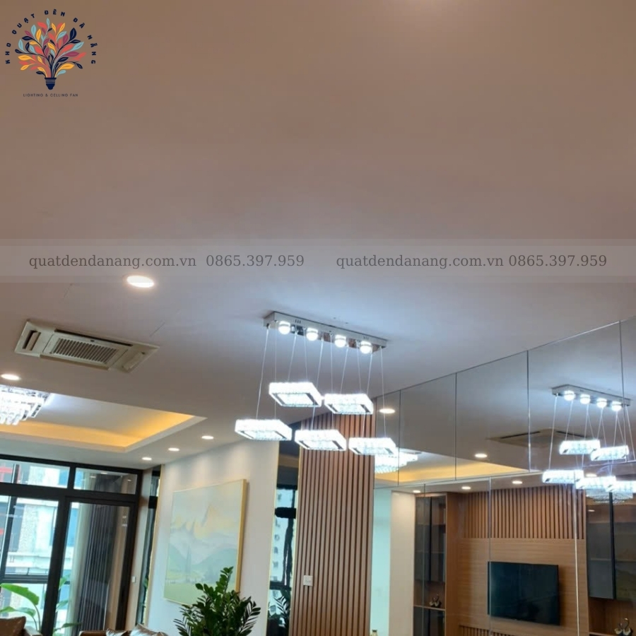 Đèn Thả Pha Lê 5 Tròn