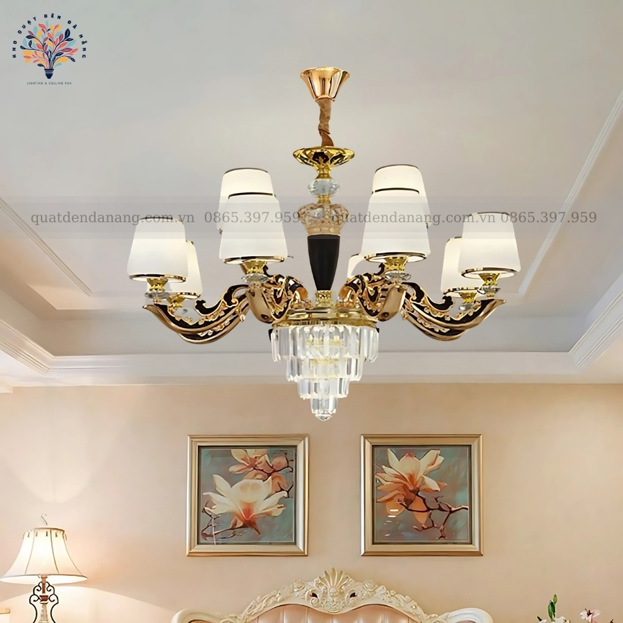 Đèn Chùm Tân Cổ Điển 12 Tây