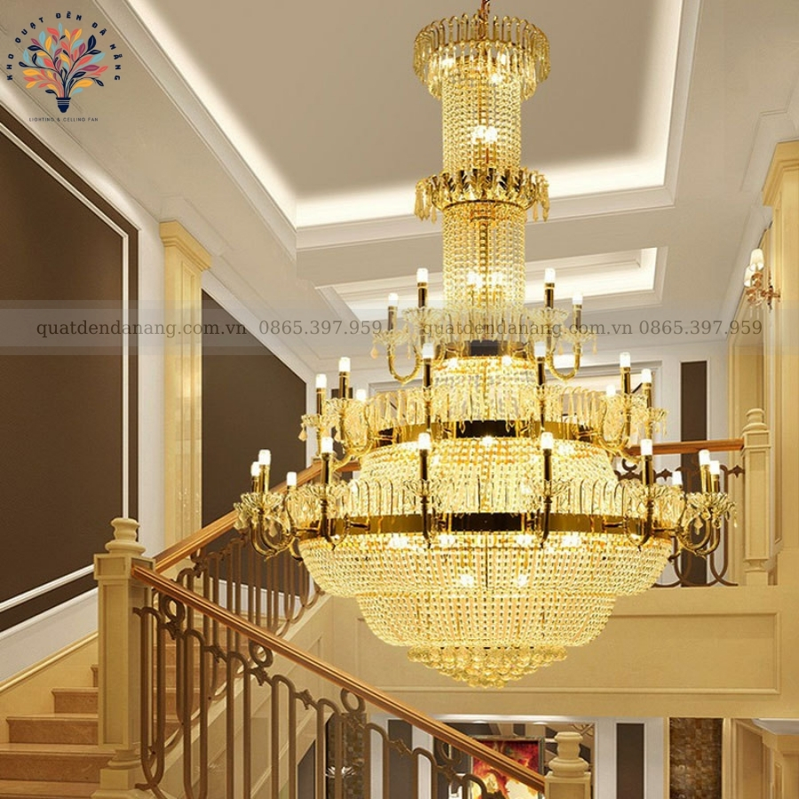 Đèn Chùm Pha Lê Thông Tầng 865