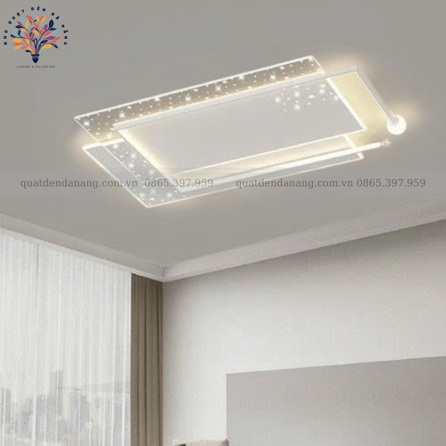 Đèn Ốp Trần Chữ Nhật Hiện Đại 444
