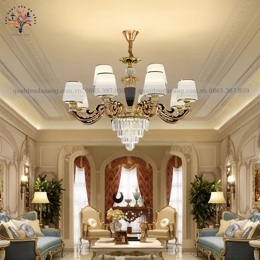 Đèn Chùm Tân Cổ Điển 12 Tây
