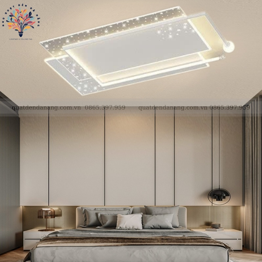 Đèn Ốp Trần Chữ Nhật Hiện Đại 444
