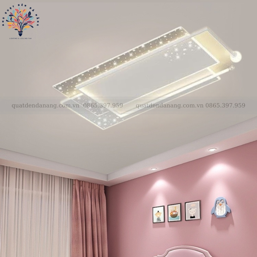 Đèn Ốp Trần Chữ Nhật Hiện Đại 444