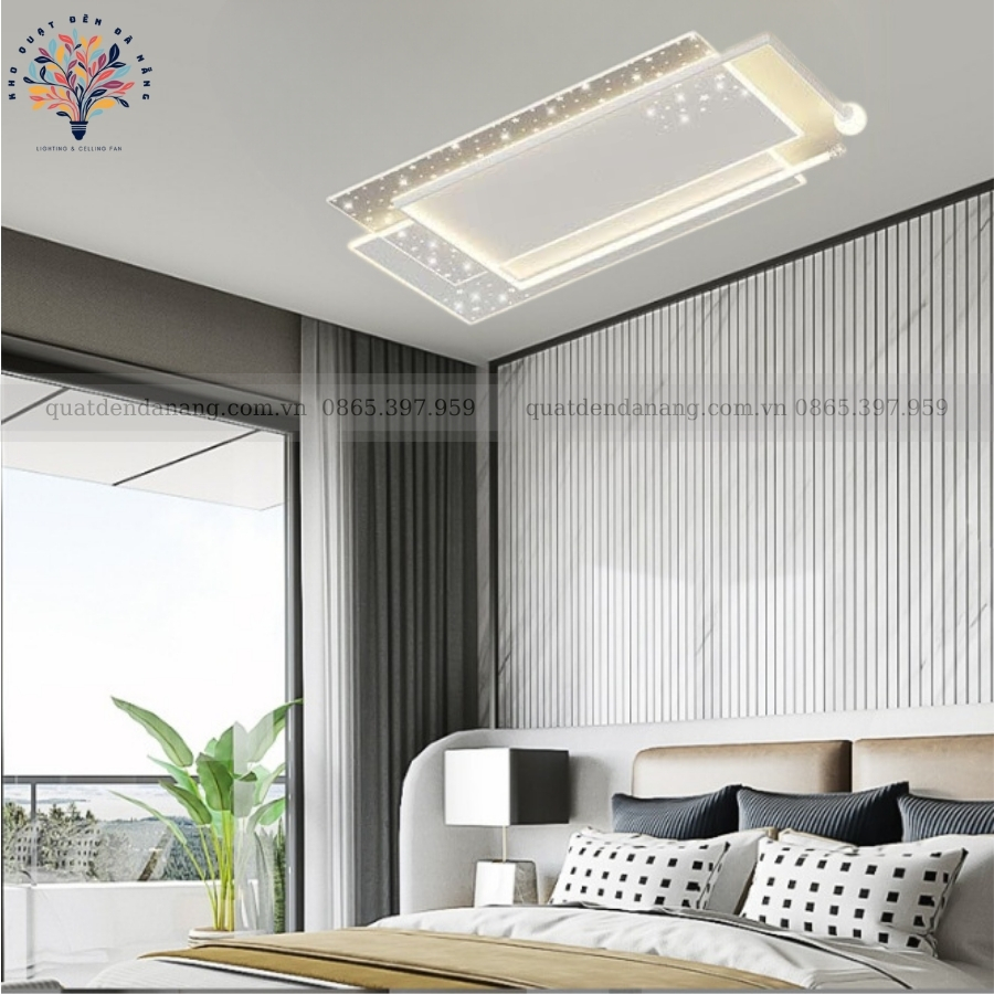 Đèn Ốp Trần Chữ Nhật Hiện Đại 444