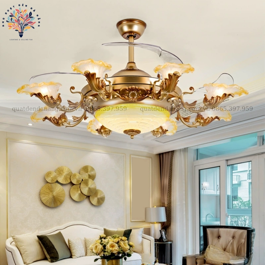 Quạt Cụp Xòe Hoàng Gia