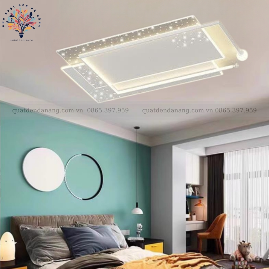 Đèn Ốp Trần Chữ Nhật Hiện Đại 444