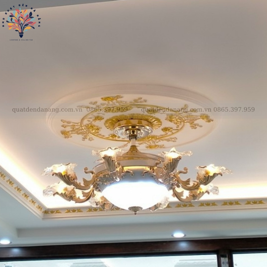 Quạt Cụp Xòe Hoàng Gia
