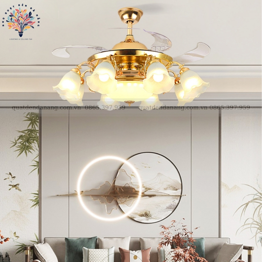 Quạt Cụp Xòe Chao Hoa 991