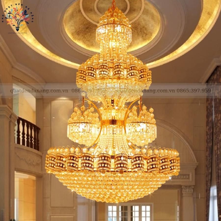 Đèn Chùm Thông Tầng Hoàng Gia
