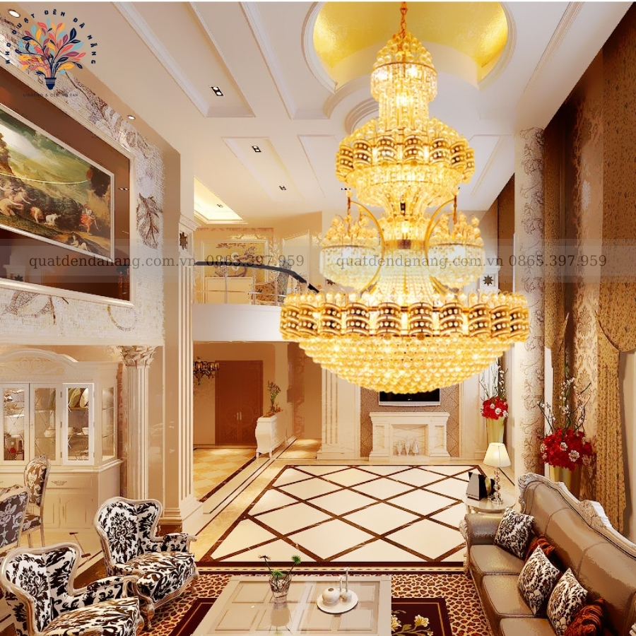 Đèn Chùm Thông Tầng Hoàng Gia